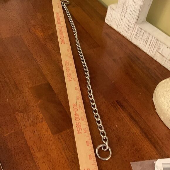 Pet choke chain collar silvertone - Picture 3 of 4